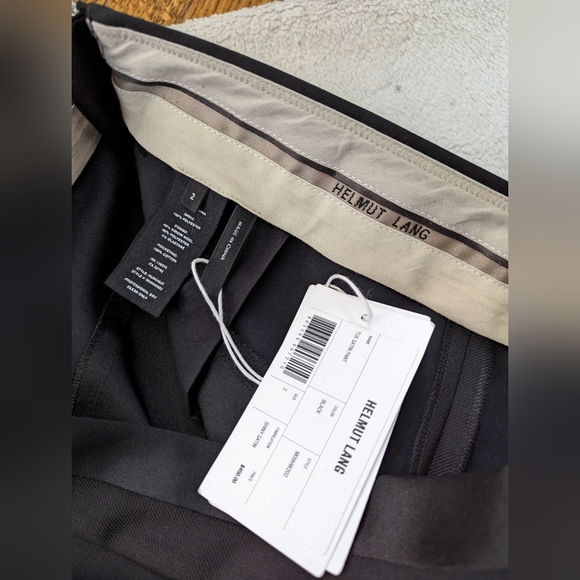 Helmut Lang Tux Satin Pant in Black - Picture 14 of 16